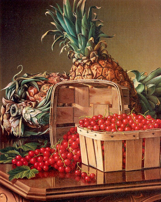 Still Life with Pineapple and Basket of Currants